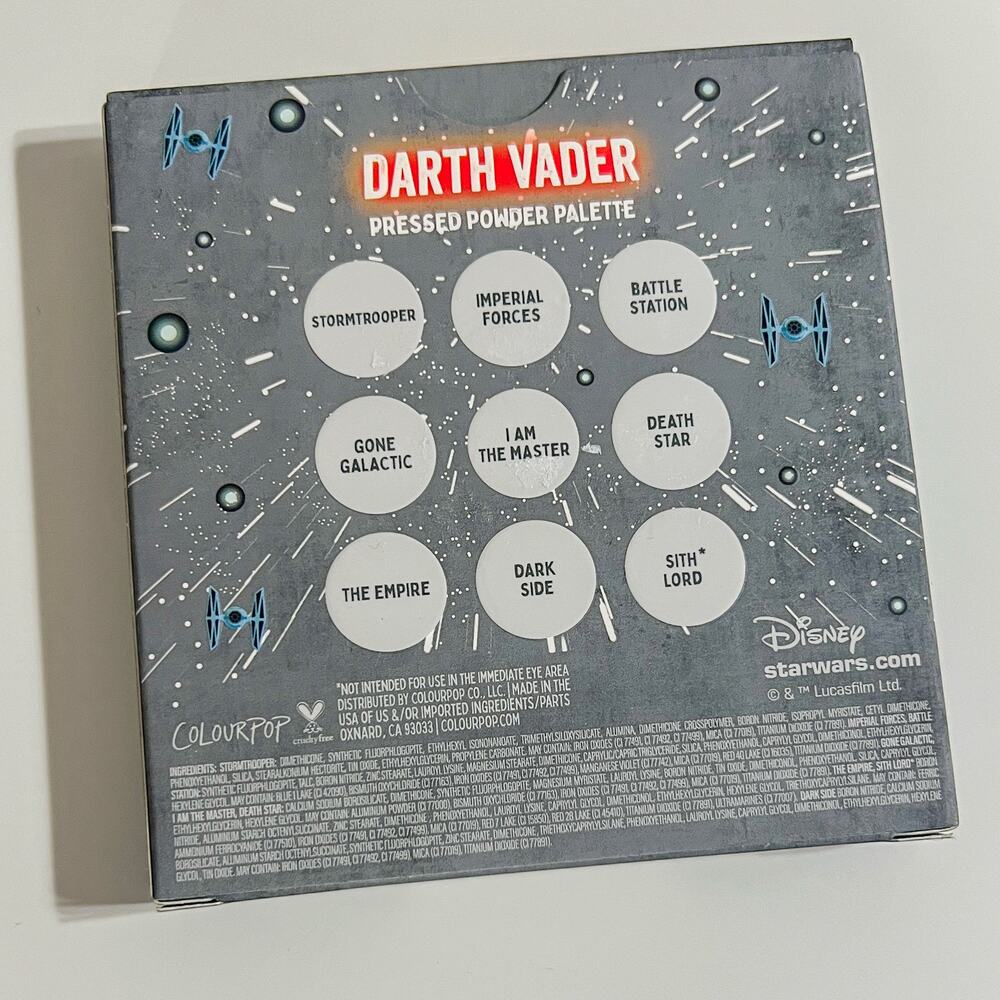 NEW Colourpop Star Wars Darth Vader Pressed Powder Palette - Picture 3 of 3